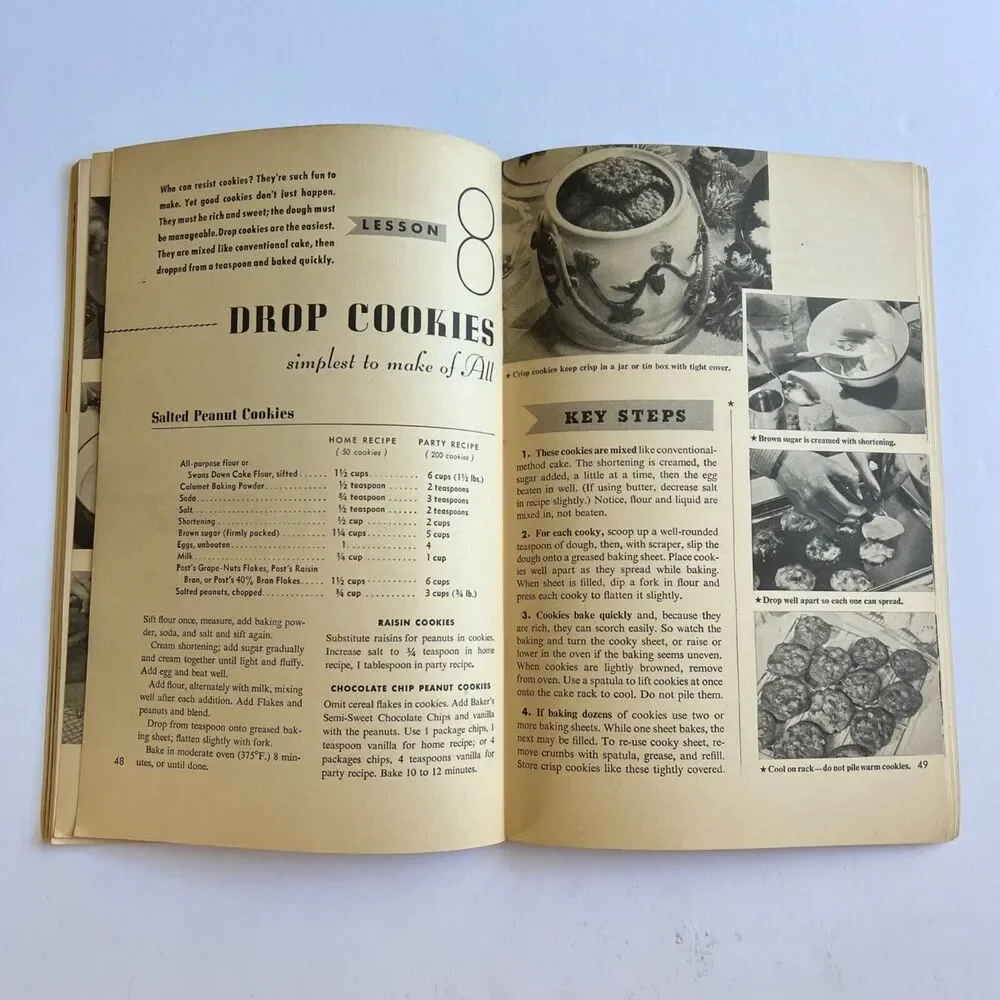 Vintage 1947 Cookbook Learn to Bake from General Foods Paperback